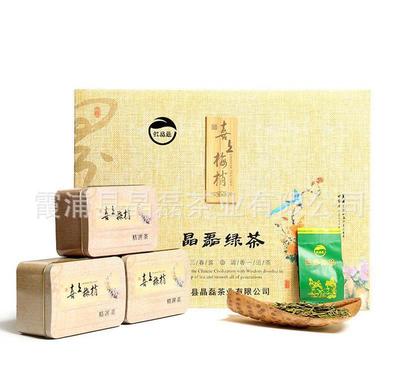 暢銷批發(fā)推薦 晶磊茶業(yè) 喜上眉梢禮盒裝300克綠茶